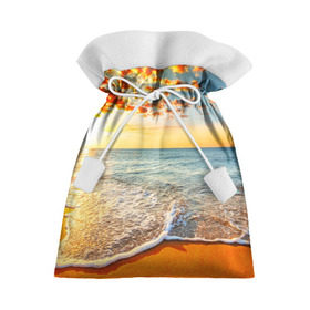 Подарочный 3D мешок с принтом Лазурный берег в Кировске, 100% полиэстер | Размер: 29*39 см | берег | лето | море | отдых