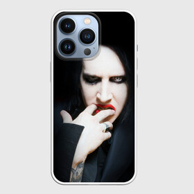 Чехол для iPhone 13 Pro с принтом Marilyn Manson в Кировске,  |  | Тематика изображения на принте: звезда | знаменитость | музыка | мэрилин мэнсон | певец | рокер