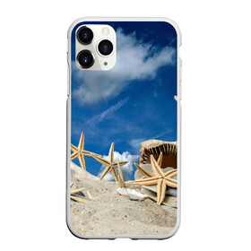 Чехол для iPhone 11 Pro матовый с принтом Морской пляж 3 в Кировске, Силикон |  | Тематика изображения на принте: море | отдых | отпуск | пляж | ракушки | туризм