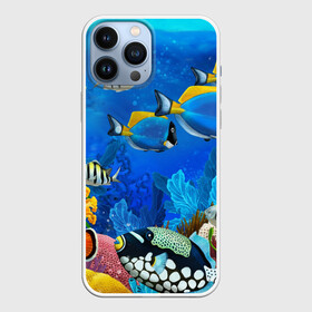 Чехол для iPhone 13 Pro Max с принтом Экзотические рыбки в Кировске,  |  | животые | красочные | морские | рыбки | цветные | экзотические