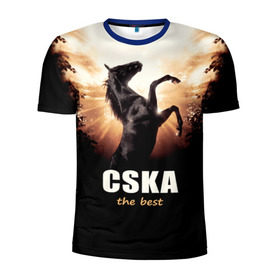 Мужская футболка 3D спортивная с принтом CSKA the best в Кировске, 100% полиэстер с улучшенными характеристиками | приталенный силуэт, круглая горловина, широкие плечи, сужается к линии бедра | Тематика изображения на принте: bcjhj