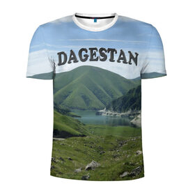 Мужская футболка 3D спортивная с принтом Дагестан 2 в Кировске, 100% полиэстер с улучшенными характеристиками | приталенный силуэт, круглая горловина, широкие плечи, сужается к линии бедра | дагестан | даги | кавказ