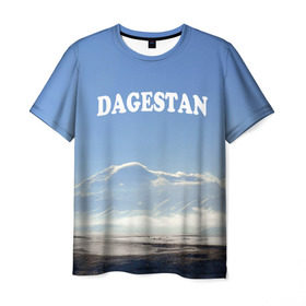 Мужская футболка 3D с принтом Дагестан 3 в Кировске, 100% полиэфир | прямой крой, круглый вырез горловины, длина до линии бедер | дагестан | даги | кавказ
