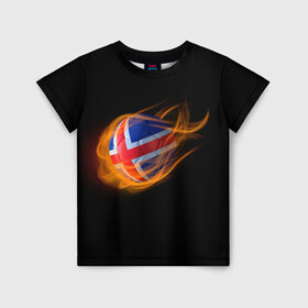 Детская футболка 3D с принтом Исландия в Кировске, 100% гипоаллергенный полиэфир | прямой крой, круглый вырез горловины, длина до линии бедер, чуть спущенное плечо, ткань немного тянется | euro 2016