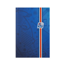 Обложка для паспорта матовая кожа с принтом Форма сборной Исландии по футболу в Кировске, натуральная матовая кожа | размер 19,3 х 13,7 см; прозрачные пластиковые крепления | euro 2016
