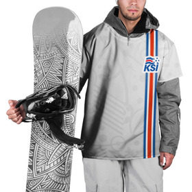 Накидка на куртку 3D с принтом Форма сборной Исландии по футболу в Кировске, 100% полиэстер |  | euro 2016