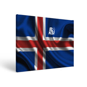 Холст прямоугольный с принтом Исландия в Кировске, 100% ПВХ |  | флаг
