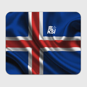 Коврик прямоугольный с принтом Исландия в Кировске, натуральный каучук | размер 230 х 185 мм; запечатка лицевой стороны | флаг