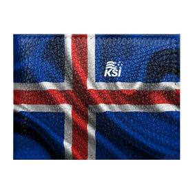 Обложка для студенческого билета с принтом Исландия в Кировске, натуральная кожа | Размер: 11*8 см; Печать на всей внешней стороне | Тематика изображения на принте: флаг