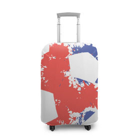 Чехол для чемодана 3D с принтом Сборная Исландии в Кировске, 86% полиэфир, 14% спандекс | двустороннее нанесение принта, прорези для ручек и колес | исландия