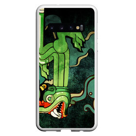 Чехол для Samsung Galaxy S10 с принтом Ak-47 Fire Serpent в Кировске, Силикон | Область печати: задняя сторона чехла, без боковых панелей | ak 47 | awp | counter | csgo | strike | авп | змей | кейс | контер | контр | ксго | огненный | скин | страйк