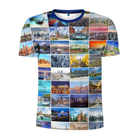 Мужская футболка 3D спортивная с принтом Страны мира (10х10) в Кировске, 100% полиэстер с улучшенными характеристиками | приталенный силуэт, круглая горловина, широкие плечи, сужается к линии бедра | Тематика изображения на принте: азия | берлин | вегас | венеция | воспоминания | города | достопримечательности | европа | египет | калифорния | каникулы | лондон | милан | москва | ностальгия | нью йорк | отдых | отпуск | память
