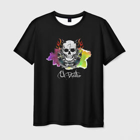 Мужская футболка 3D с принтом El Diablo в Кировске, 100% полиэфир | прямой крой, круглый вырез горловины, длина до линии бедер | el diablo | suicide squad | эль диабло