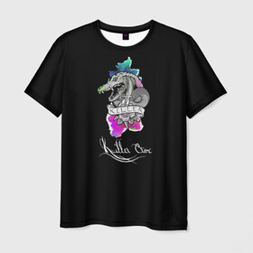 Мужская футболка 3D с принтом Killer Croc в Кировске, 100% полиэфир | прямой крой, круглый вырез горловины, длина до линии бедер | killer croc