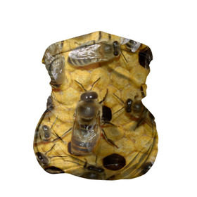Бандана-труба 3D с принтом Пчела в Кировске, 100% полиэстер, ткань с особыми свойствами — Activecool | плотность 150‒180 г/м2; хорошо тянется, но сохраняет форму | лето | мед | насекомые | оса | природа | пчелы | шмель