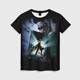 Женская футболка 3D с принтом Байки из склепа в Кировске, 100% полиэфир ( синтетическое хлопкоподобное полотно) | прямой крой, круглый вырез горловины, длина до линии бедер | вампир | зомби | мертвец | монстр | прикольные картинки