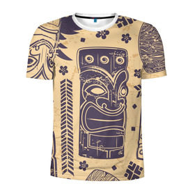 Мужская футболка 3D спортивная с принтом Африка в Кировске, 100% полиэстер с улучшенными характеристиками | приталенный силуэт, круглая горловина, широкие плечи, сужается к линии бедра | Тематика изображения на принте: идол | этнический | этно