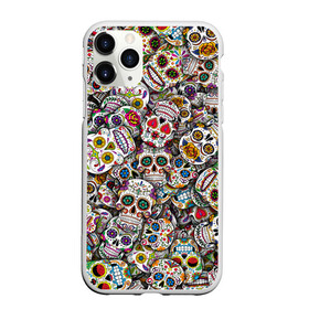 Чехол для iPhone 11 Pro матовый с принтом Мексиканские черепа в Кировске, Силикон |  | Тематика изображения на принте: calavera | sugar skull | день мертвых | мексика | традиция | узоры | цветы