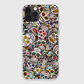 Чехол для iPhone 12 Pro Max с принтом Мексиканские черепа в Кировске, Силикон |  | calavera | sugar skull | день мертвых | мексика | традиция | узоры | цветы