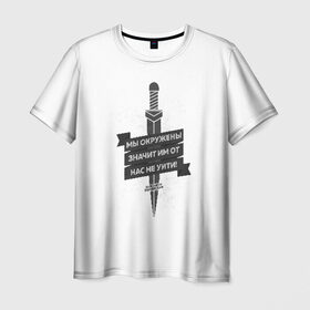 Мужская футболка 3D с принтом Байсангур Беноевский в Кировске, 100% полиэфир | прямой крой, круглый вырез горловины, длина до линии бедер | 