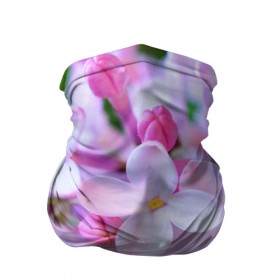 Бандана-труба 3D с принтом Сирень в Кировске, 100% полиэстер, ткань с особыми свойствами — Activecool | плотность 150‒180 г/м2; хорошо тянется, но сохраняет форму | лепестки | прикольные картинки | цветочки | цветы