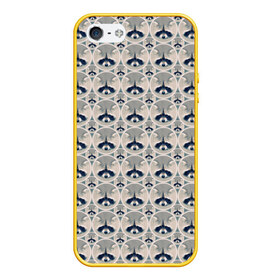 Чехол для iPhone 5/5S матовый с принтом Енот в Кировске, Силикон | Область печати: задняя сторона чехла, без боковых панелей | енот | животные