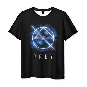 Мужская футболка 3D с принтом Prey в Кировске, 100% полиэфир | прямой крой, круглый вырез горловины, длина до линии бедер | Тематика изображения на принте: prey | игра | космос