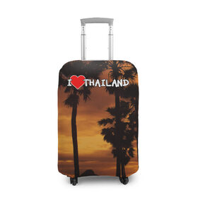 Чехол для чемодана 3D с принтом Thailand в Кировске, 86% полиэфир, 14% спандекс | двустороннее нанесение принта, прорези для ручек и колес | море | отдых | отпуск | пляж | солнце | туризм | турист