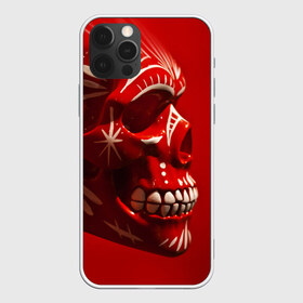 Чехол для iPhone 12 Pro Max с принтом Красный череп в Кировске, Силикон |  | red | дьявол | красный | монстр | прикольные картинки | череп