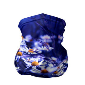 Бандана-труба 3D с принтом Ромашки в Кировске, 100% полиэстер, ткань с особыми свойствами — Activecool | плотность 150‒180 г/м2; хорошо тянется, но сохраняет форму | лепестки | прикольные картинки | ромашки | цветочки | цветы