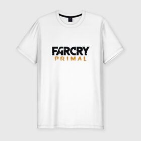 Мужская футболка премиум с принтом Far cry primal logo в Кировске, 92% хлопок, 8% лайкра | приталенный силуэт, круглый вырез ворота, длина до линии бедра, короткий рукав | 