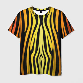 Мужская футболка 3D с принтом Зебра в Кировске, 100% полиэфир | прямой крой, круглый вырез горловины, длина до линии бедер | 