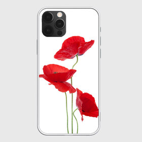 Чехол для iPhone 12 Pro Max с принтом Маки в Кировске, Силикон |  | field | flowers | poppies | poppy | red | wild | красные | мак | маки | поле | полевые | цветы