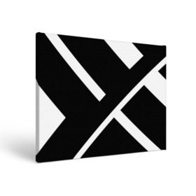 Холст прямоугольный с принтом Black and White в Кировске, 100% ПВХ |  | белый | геометрия | полосы | черный