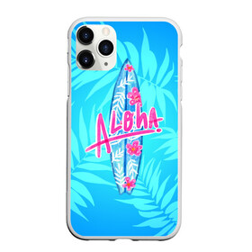 Чехол для iPhone 11 Pro матовый с принтом Aloha в Кировске, Силикон |  | Тематика изображения на принте: sea | гавайи | жара | калифорния | лето | любовь | море | океан | отдых | пальмы | пляж | серфинг | солнце