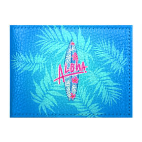 Обложка для студенческого билета с принтом Aloha в Кировске, натуральная кожа | Размер: 11*8 см; Печать на всей внешней стороне | Тематика изображения на принте: sea | гавайи | жара | калифорния | лето | любовь | море | океан | отдых | пальмы | пляж | серфинг | солнце