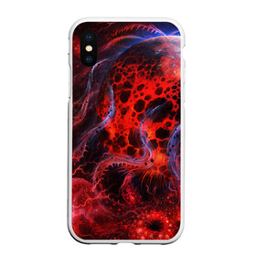 Чехол для iPhone XS Max матовый с принтом Красная планета в Кировске, Силикон | Область печати: задняя сторона чехла, без боковых панелей | звёзды | космическое пространство | космос | планета | созвездие