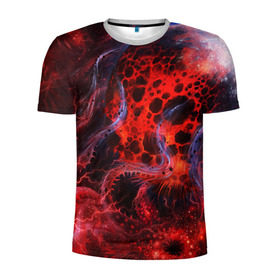 Мужская футболка 3D спортивная с принтом Красная планета в Кировске, 100% полиэстер с улучшенными характеристиками | приталенный силуэт, круглая горловина, широкие плечи, сужается к линии бедра | звёзды | космическое пространство | космос | планета | созвездие