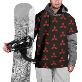 Накидка на куртку 3D с принтом Mitsubishi в Кировске, 100% полиэстер |  | Тематика изображения на принте: митсубиси