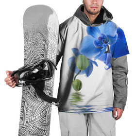 Накидка на куртку 3D с принтом Веточка орхидеи в Кировске, 100% полиэстер |  | ветка | красота | нежность | орхидея | природа | растение | фауна | цветок | цветы