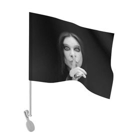 Флаг для автомобиля с принтом Ozzy Osbourne в Кировске, 100% полиэстер | Размер: 30*21 см | rock | знаменитость | оззи осборн | рок | рок группа | рок звезда | рок музыка
