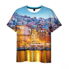 Мужская футболка 3D с принтом Португалия в Кировске, 100% полиэфир | прямой крой, круглый вырез горловины, длина до линии бедер | europe | lisbon | portugal | европа | ес | загар | каникулы | купание | лиссабон | море | отдых | отпуск | пляж | португалия | туризм
