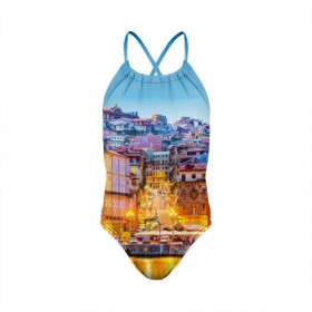 Детский купальник 3D с принтом Португалия в Кировске, Полиэстер 85%, Спандекс 15% | Слитный крой, подклад по переду изделия, узкие бретели | europe | lisbon | portugal | европа | ес | загар | каникулы | купание | лиссабон | море | отдых | отпуск | пляж | португалия | туризм