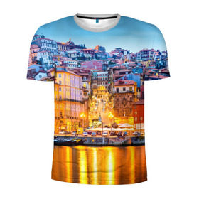 Мужская футболка 3D спортивная с принтом Португалия в Кировске, 100% полиэстер с улучшенными характеристиками | приталенный силуэт, круглая горловина, широкие плечи, сужается к линии бедра | europe | lisbon | portugal | европа | ес | загар | каникулы | купание | лиссабон | море | отдых | отпуск | пляж | португалия | туризм