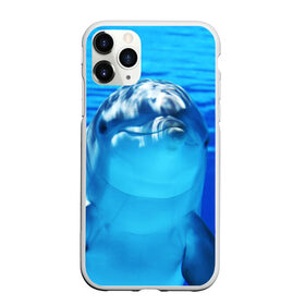 Чехол для iPhone 11 Pro Max матовый с принтом Дельфин в Кировске, Силикон |  | Тематика изображения на принте: вода | дельфин | море | отдых | отпуск | подводный мир | туризм