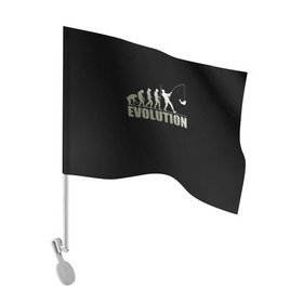 Флаг для автомобиля с принтом Эволюция в Кировске, 100% полиэстер | Размер: 30*21 см | эволюция