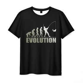 Мужская футболка 3D с принтом Эволюция в Кировске, 100% полиэфир | прямой крой, круглый вырез горловины, длина до линии бедер | эволюция