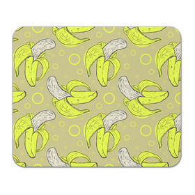 Коврик прямоугольный с принтом Банан 8 в Кировске, натуральный каучук | размер 230 х 185 мм; запечатка лицевой стороны | banana | банан | бананы | паттерн