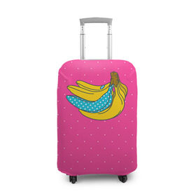 Чехол для чемодана 3D с принтом Банан 2 в Кировске, 86% полиэфир, 14% спандекс | двустороннее нанесение принта, прорези для ручек и колес | banana | fashion | банан | бананы | мода