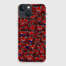 Чехол для iPhone 13 mini с принтом Какодемоны (pixel art) в Кировске,  |  | Тематика изображения на принте: doom | демон | дум